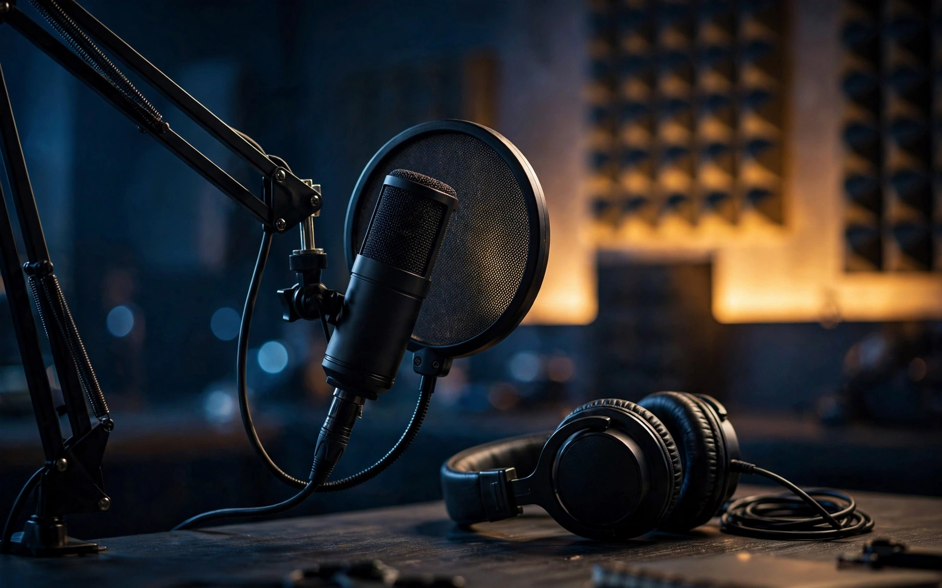 Studio microphone for podcast recording